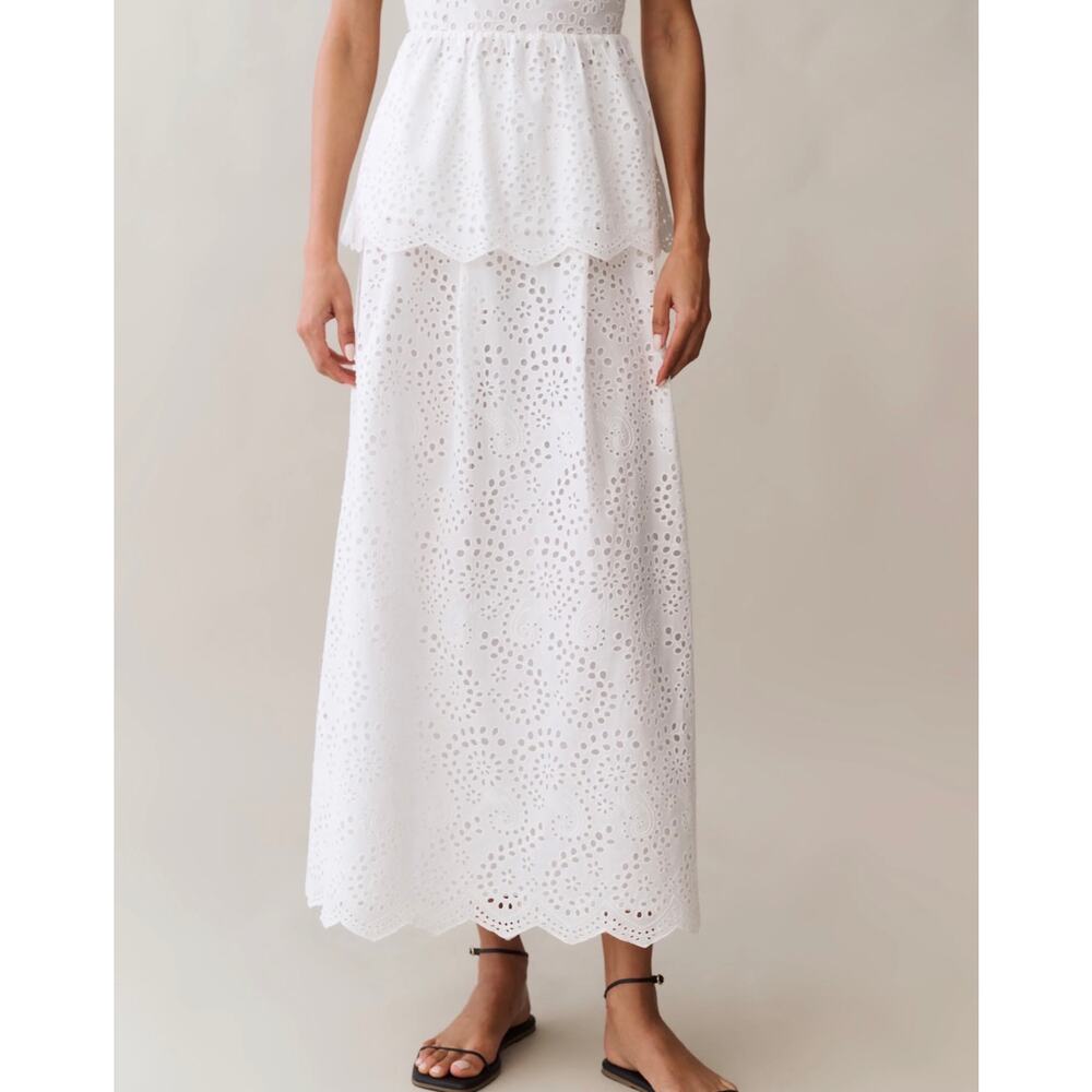 New few moda O.P.T Teresa cotton lace skirt $222 sz 10 - Picture 2 of 5